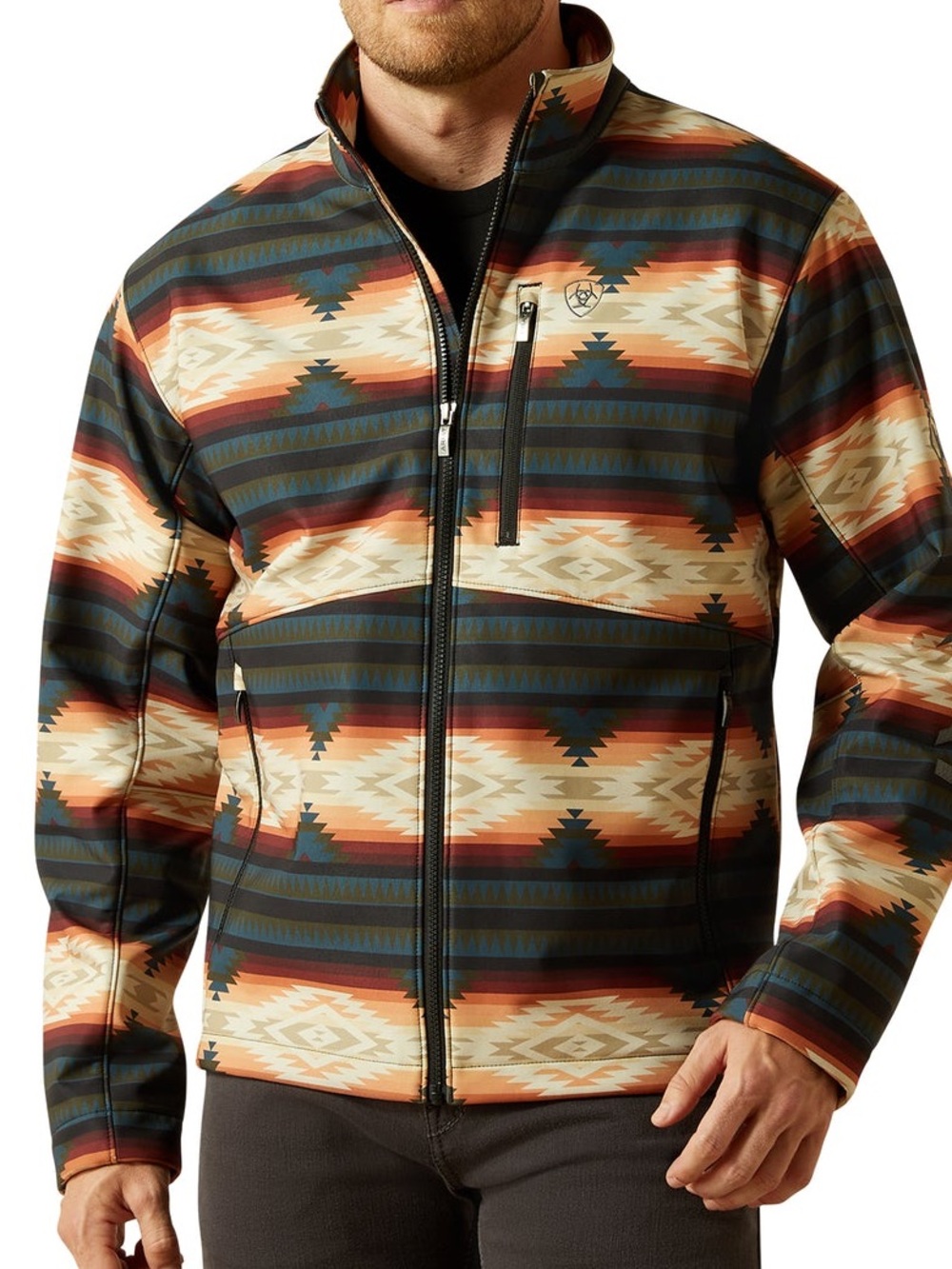 Ariat Logo Softshell Jacket Red Southwest XLT NWT Western 10062583